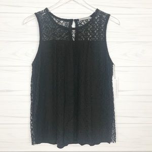Loveappella Lace Sleeveless Top